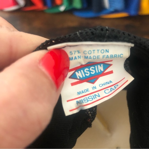 Vintage 80s Streetwear SR 71 mesh “blackbird” rope mesh Snapback Trucker Hat - Picture 6 of 8